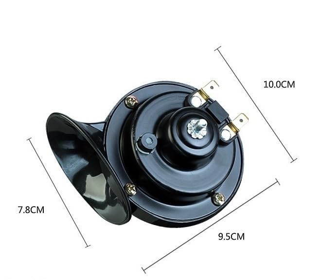 Bocina de caracol impermeable 12V 48V 60V para accesorios de motocicleta 6