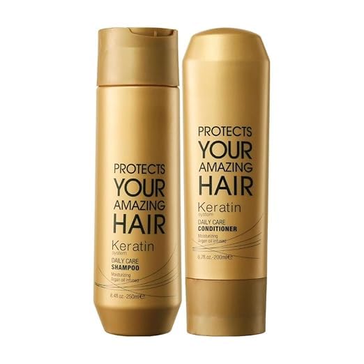 Keratin Daily Care Shampoo and Conditioner Set, Moisturising Argan Oil Infused, 250ml & 200ml, 2 Pack - Review, Price and Buying Guide