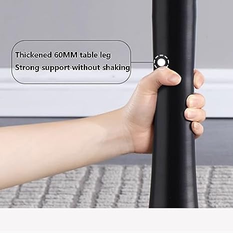 Modern Tulip Dining Table 80cm - Round Sintered Stone Marble Top Stylish Metal Legs Perfect for Living Room & Office Contemporary Furniture Decor
