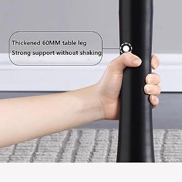 Modern Tulip Dining Table 80cm - Round Sintered Stone Marble Top Stylish Metal Legs Perfect for Living Room & Office Contemporary Furniture Decor