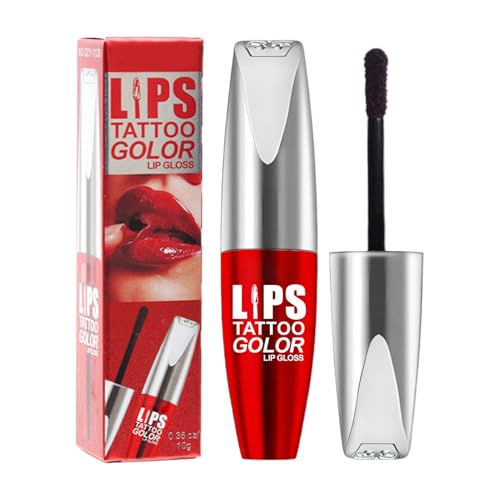 Tinte Labial Pelable - Perfilador Labial Pelable de Secado Rápido,Maquillaje Mate con Acabado Natural Resistente al Agua Gel Hidratante para Mujeres Principiantes Belleza Sencilla