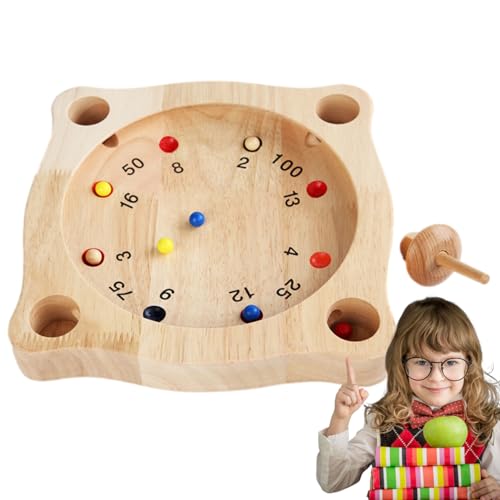 itrimaka Juego de Mesa Chino, Juegos de Madera para la Familia - Brújula de Juguetes de ajedrez de Madera,Juegos educativos Inteligentes, Juguete de interacción Entre Padres e Hijos, diversión