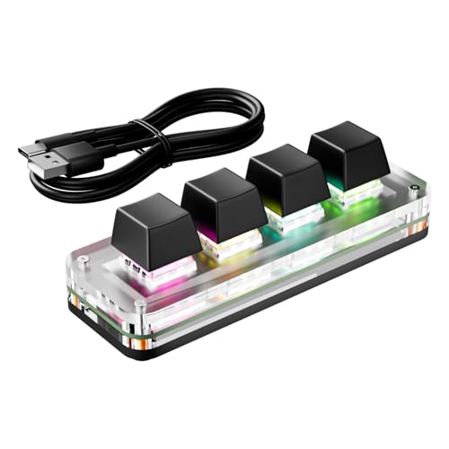 4 Small Keyboards Customizable Programmable Pad Keypad Seamlessly Plugs Play Wide Compatibility Shortcut Keyboards