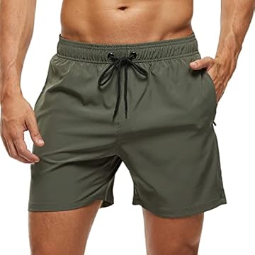 Arcweg Pantaloncini da Bagno Uomo Asciugatura Veloce Calzoncini da Bango Mare Beach Costume da Bagno Fodera Rete con Taschino e Coulisse Trunks M(EU)