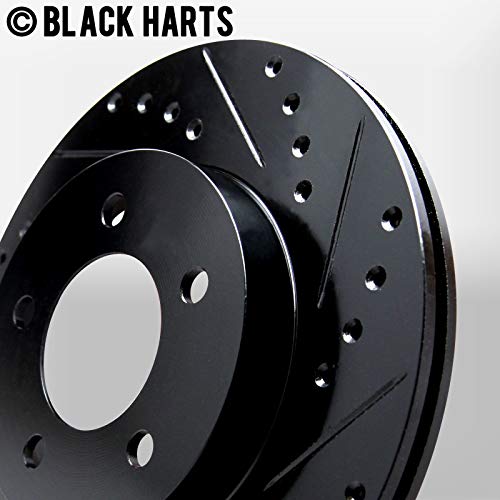 Hart Brakes Front Rear Brakes And Rotors Kit |Front Rear Brake Pads| Brake Rotors And Pads| Heavy Duty Brake Pads And Rotors |Fits 2006-2018 Chrysler Aspen; Dodge Durango, Ram 1500; Ram 1500 #TOP3