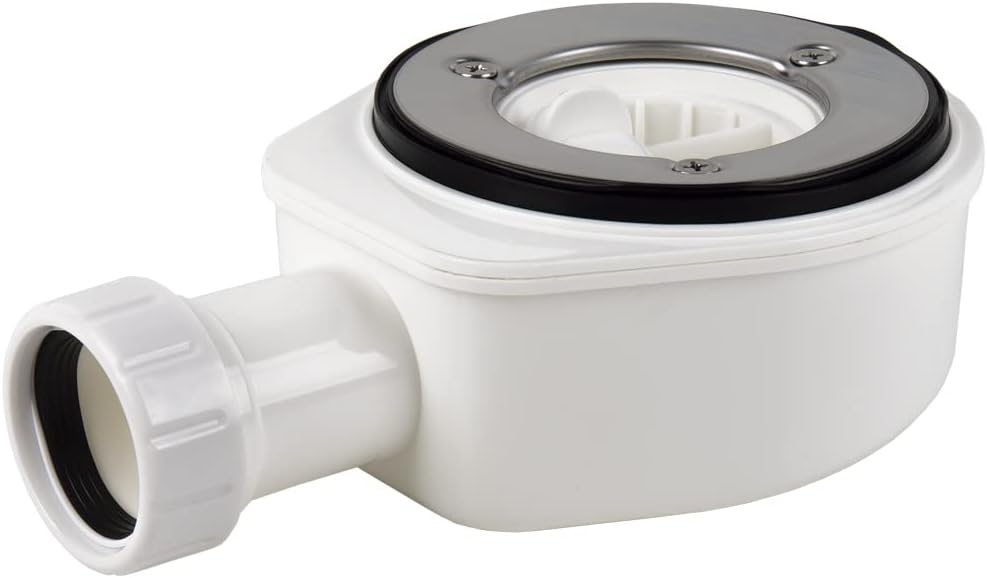 Extra Flat Syphonic Valve for Shower Tray | Outlet Ø40 mm | Diameter 32 mm Reducing Conical Seal | Without Trim