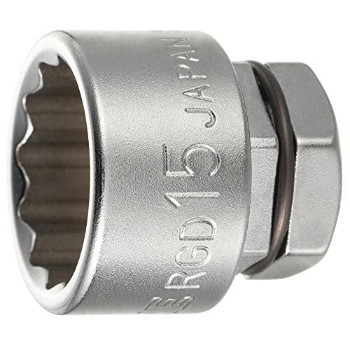 トネ(TONE) ソケット(12角・めがねレンチ用) RGD-15 二面幅15mm