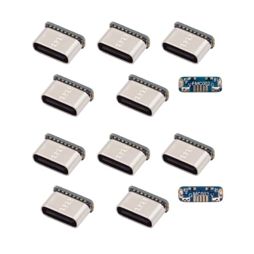 Pack 10 conectores USB C chenyang DIY para reparación miniatura 1