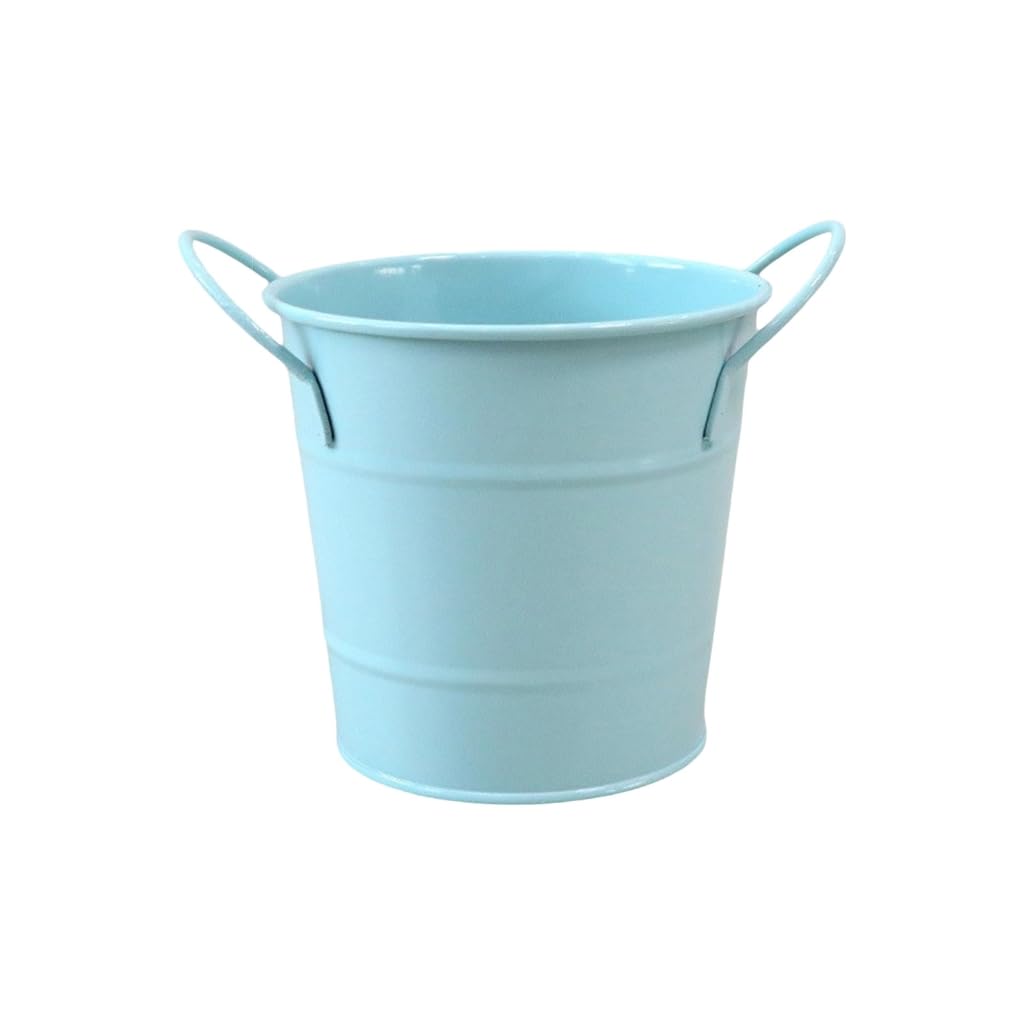 Tnbccxn Blue Pen Cup, Metal Pencil Holder Pencil Storage Bucket Pen Container Makeup Brush Storage Holder Office Desk Organizers Supplies(Blue)