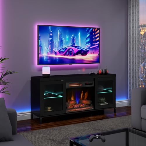 duraflame® Electric Fireplace TV Stand with Modern LED Lights and