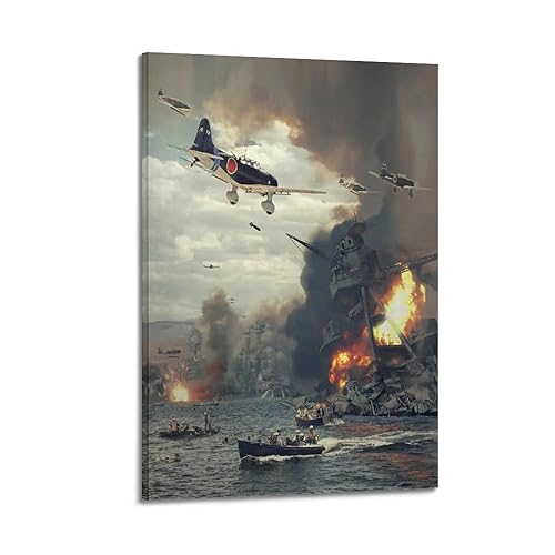 KYTIN Poster de la Seconde Guerre mondiale Attaque de Pearl Harbor 30 x 45 cm