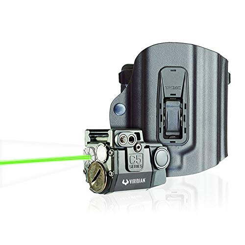 Viridian C5L Universal Green Laser Sight and Tac Light for Sub-Compact Handgun Pistols, with TacLoc Holster ECR Instant On Technology Compatible with Smith & Wesson M&P 9/40