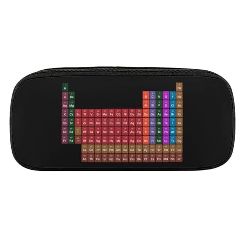 ペンケース 筆箱 大容量 軽量 化学 元素 周期表 絵画 筆入れ ふでばこ ペンポーチ 多機能 コンパクト シンプル おしゃれ 中小学生 高校生 女の子 男の子