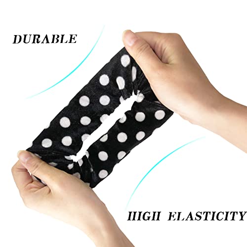 Hair Scrunchies, Soft Satin Elastic Soft Hair Ties Scrunchy Hair Bands Ponytail Women Girls Lady Children Point Dot Scrunchy - Image 4
