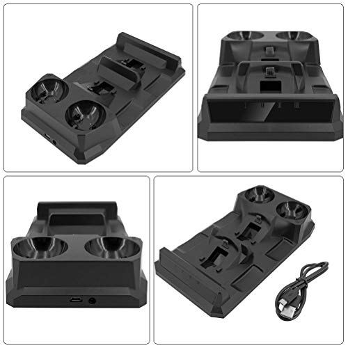 Mobestech Estação de carga de resfriamento multifuncional de prateleira de disco de controladores de