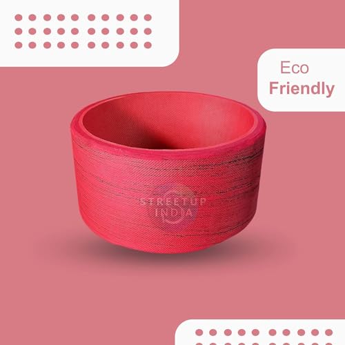 Image of Streetup India Yoga Wheel for Stretching, Exercise, Back Bends, Workout for Unisex With High Density Strong Foam Sweat Resistant (Red Heavy)