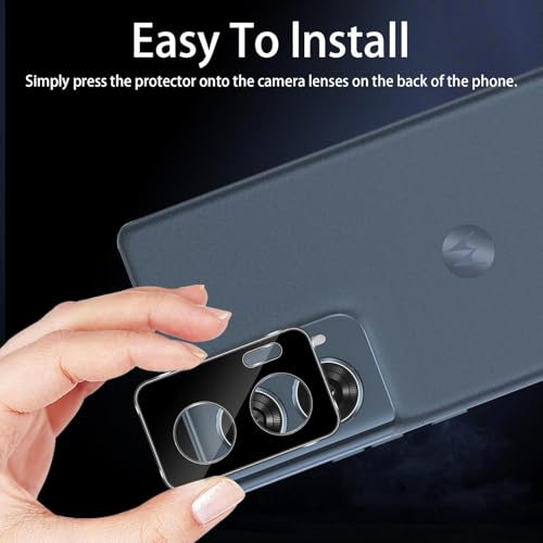 Image of Xmon Back Camera Lens Protector for Motorola Edge 50 Fusion (1 Pack) Premium Camera Glass Protector Guard, Anti-Scratch, Ultra-Clear, Easy Installation