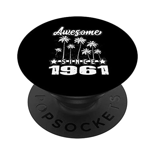 Impresionante Desde 1961 Cumpleaños 1961 Vintage 1961 PopSockets PopGrip Intercambiable