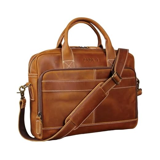 Personalized Vintage Leather Briefcase