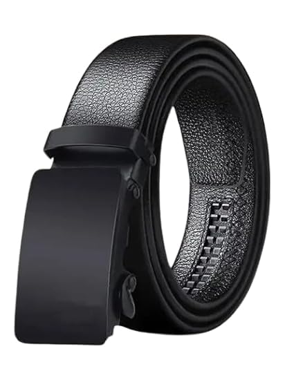Image of Men's Genuine Leather Belt | Full Grain | Adjustable Fit | Durable Buckle | Formal & Casual Wear | Fit on up to 38 Inches Waist size
