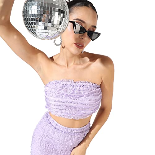 Image of Campus Sutra Women's Co-Ord Set For Casual Wear | Polyester Breathable Fabric Clothing Set Crafted With Comfort Fit And High Performance For Everyday Wear |