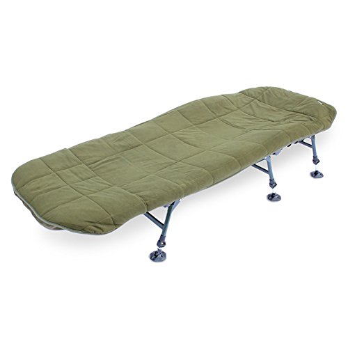 ABODE Hollow Fill Quilted Fleece Mattress Topper Carp Fishin