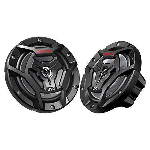 Jvc Kd-R97Mbs Bluetooth Marine Radio And Two Pairs Of Jvc Cs-Dr6200M 6.5" Black Marine Coaxial Speakers #TOP3