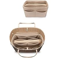 LEXSION Organizador de fieltro para bolso con cremallera, ajuste