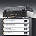 1 by ONE Record Player with Built-in Speakers, Stainless Steel Casing Turntable with DSP, AT-3600L Cartridge, Adjustable Counterweight, 33/45 RPM Vinyl Support, Phono/Line Output