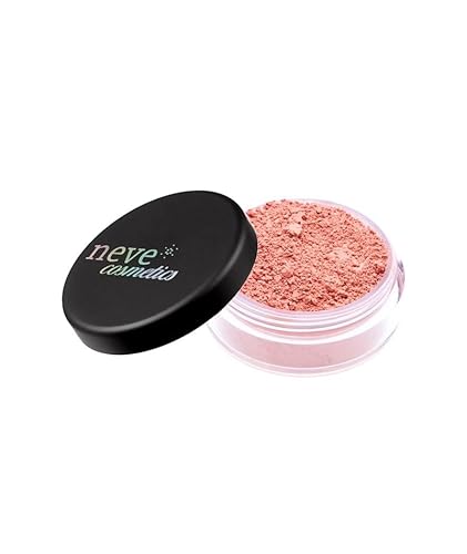 Neve Cosmetics DELHI Blush 100% minerale in polvere libera Rosa albicocca opaco, sfumabilissimo e delicato Vegan 4 gr