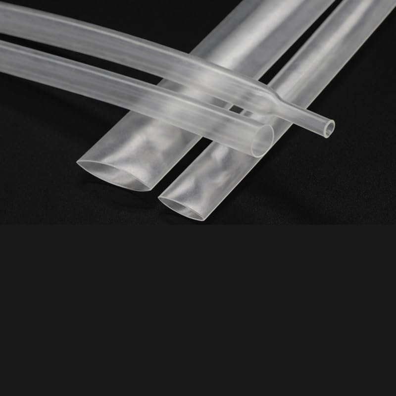 Tubo termorretráctil, Tubo termorretráctil de 1 Metro de diámetro Transparente de 1mm a 50 Mm, Funda de Cable térmica de poliolefina 2:1 aislada, Tubo termorretráctil de Alambre(50mm)