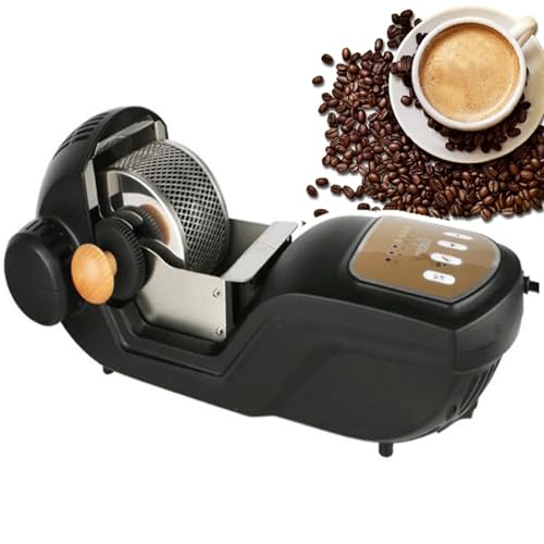 UPIKIT Tostatrice per Chicchi di caffè da 1600 W, Tostatrice Elettrica per Chicchi di caffè da 250 G, 7 Marce,Temperatura Regolabile,Macchina per La Cottura a Rulli in Acciaio Inossidabile
