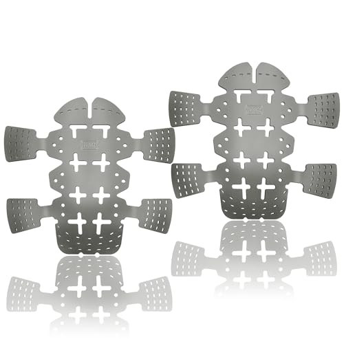 M-Tac Knee Pad Inserts for Men and Women (2 PCs) - A Pair of Knee Pads for Construction and Tactical Pants - Memory Foam Knee Pads for Work (Grey)