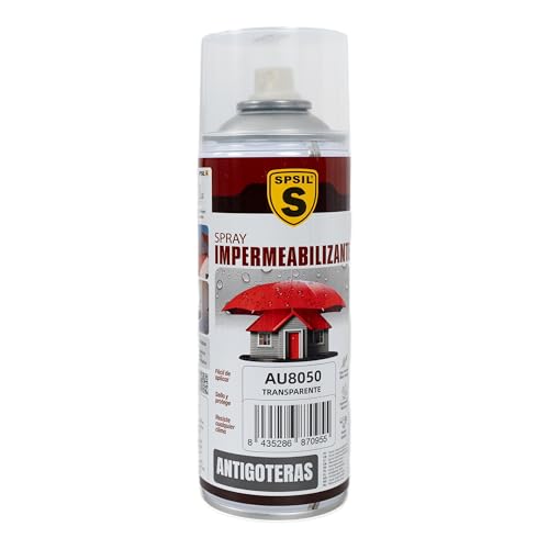 Etrexonline Spray Sellador Impermeable Transparente 400 ml, para Grietas y Fugas, Secado Rápido, Alta Adherencia, para Metal, Madera, PVC y Cemento, Uso Interior y Exterior, 1 x 400 ml