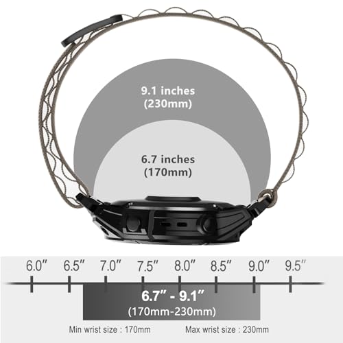 SumRioo QuickFit 22 mm Bracelet pour Garmin Fenix 8/8 Solar 47 mm/7 Pro Solar/7 Pro/7/6 Pro/6/5 Plus/5, Nylon Alpine Bracelet pour Garmin Fenix E, Epix/Epix 2, Forerunner 965/955/945/935, Bleu – vue 5