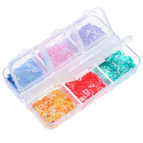 Bild: Zerodeko 1 Schachtel Buchstaben Pailletten aus Pet f�r Nagelkunst und Manik�re Multipurpose Zubeh�r f�r Handmade Manicure und Salon Letter Shaped Nagel Deko Zuf�llige Farbe f�r 8,29 EUR  bei Amazon