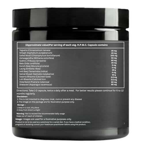 Image of Height Support Capsules | Ayurvedic & Herbal | Supports Healthy Growth & Body Development | 60 Veg Capsules