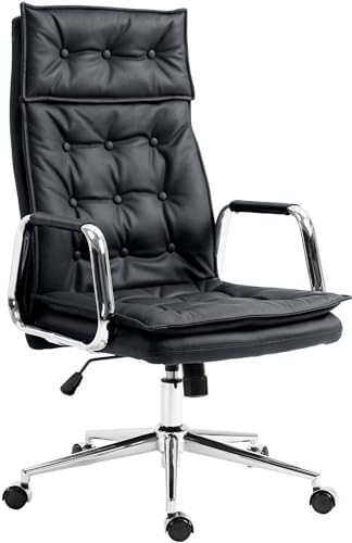 CLP Silla Sotira Oficina Cuero Negro