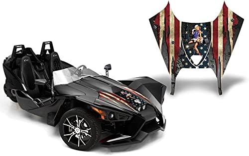 AMR Racing Roadster Graphics kit Sticker Decal Compatible with Polaris Slingshot 2015-2021 Vinyl Wrap Hood kit - WW2