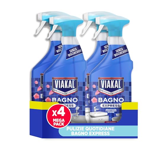 Viakal Express Bagno Spray Anticalcare, Confezione...