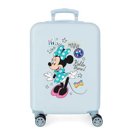 Disney Love Minnie Maleta de Cabina Rosa 34x55x20 cms Rígida ABS Cierre combinación 32L 2,5Kgs 4 Ruedas Dobles Equipaje de Mano