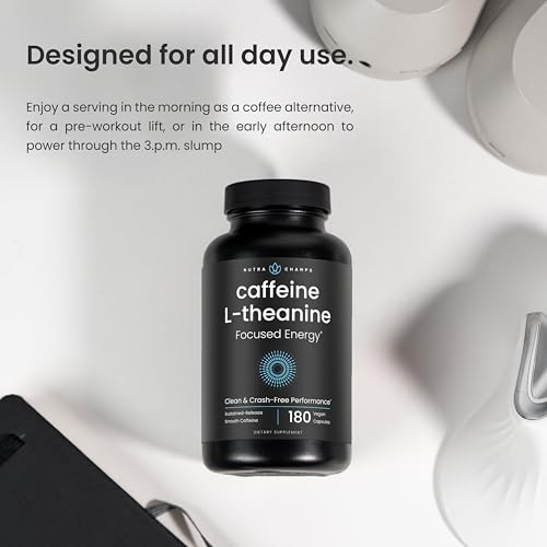 NutraChamps Caffeine L-Theanine Capsules