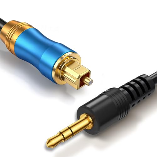 Image of 192KHz DAC Optical to 3.5mm Converter, Optical Audio Cable to AUX Adapter, Unidirectional Digital to Analog SPDIF to Aux Converter for Connecting TV (Optical) to Speaker & Headphone