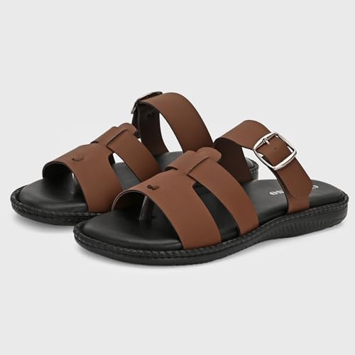 Image of Centrino Sandals for Men | Stylish Men's Casual Sandal for Office & Travel | Comfortable Sandals with Grip Insole & Quality (8135)