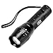 Produktbild LED Taschenlampe, Hoteck Tragbarer Zoombar Superhelle 1000 Lumen mit 5 Modis Einstellbar, USB Aufladbar Taschenlampe Wasserdichte Taschenlampen für Kinder, Outdoor Sports