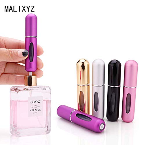 Amazon.com: XYZ 6 Pack 5ml Colorfull Mini Refillable Perfume
