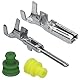 Kalitec KALI-1003 Superseal Set 3-Polig I KFZ Stecker 1,50 mm² max. 24 Volt I wasserdicht IP67 I ölbeständige Schnellverbinder Gehäusematerial PA GF für Auto, Motorrad I Schnellverbinder
