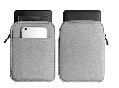 Capa Novo Kindle Paperwhite 11ª geração (2021) tela 6.8 polegadas - Bolsa Sleeve Escura (Cinza Claro