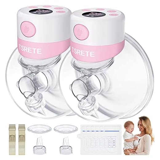 Breast Pump,Double Wearable Breast Pump,Electric Hands Free Breast Pumps with 2 Modes,9 Levels,LCD Display,Memory Function Rechargeable Double Milk Extractor with Massage and Pumping Mode-24mm Flange