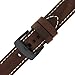 Panerai Style Watch Band Thick Leather Like Original Heavy IPB Black Plating Buckle Brown 22 millimeter